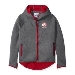 NBA Atlanta Hawks Womens Medium Drop Kick Jacket Touch by Alyssa Milano Grey